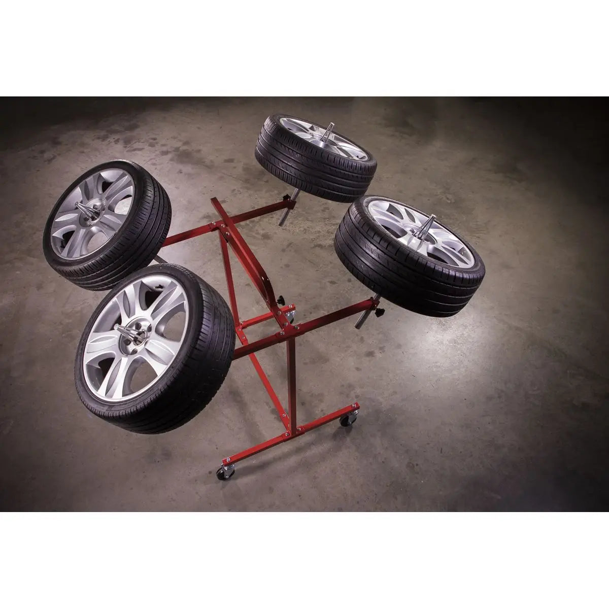 Sealey Alloy Wheel Painting/Repair Stand - 4 Wheel Capacity 