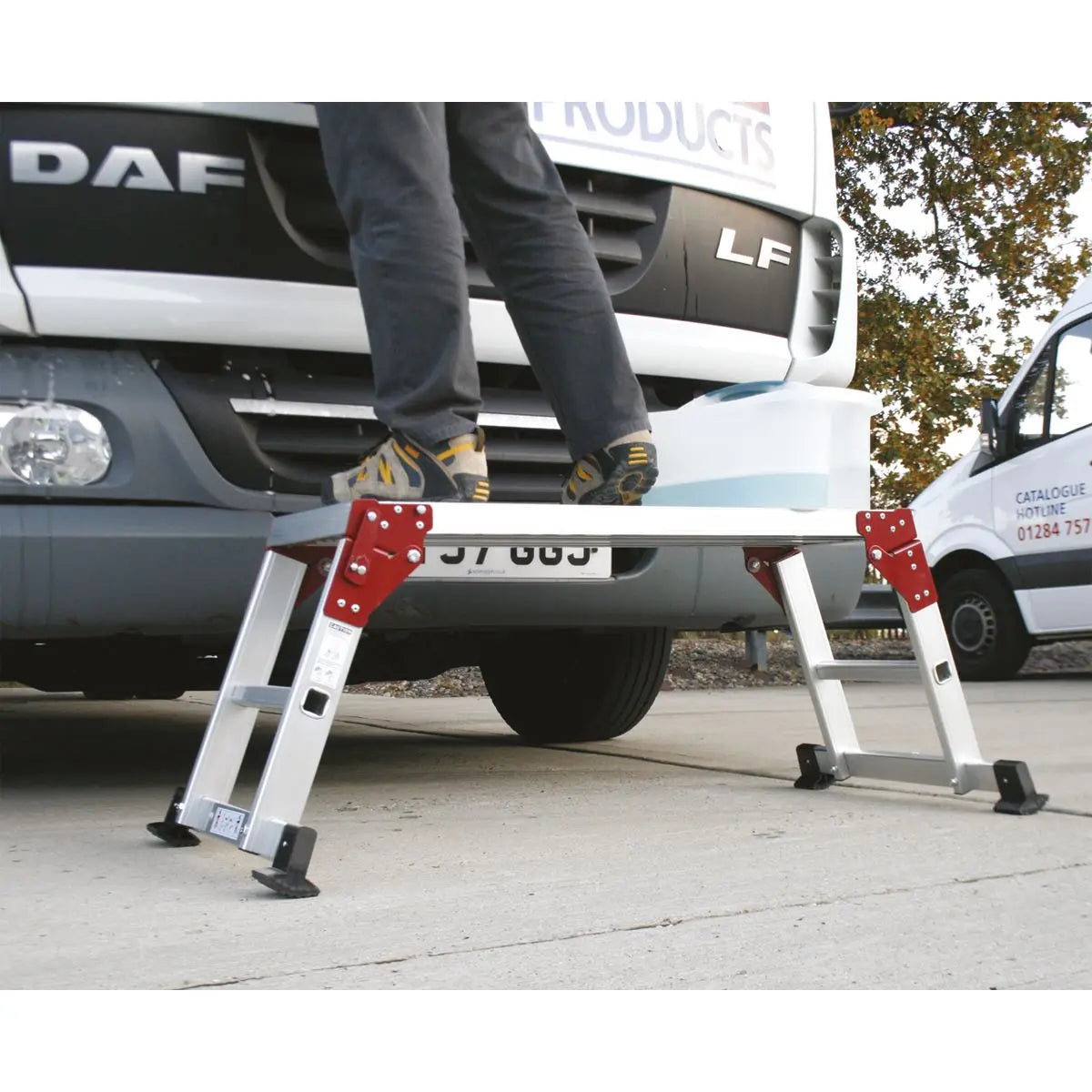 Sealey Aluminium Folding Platform 2-Tread EN 131-4 