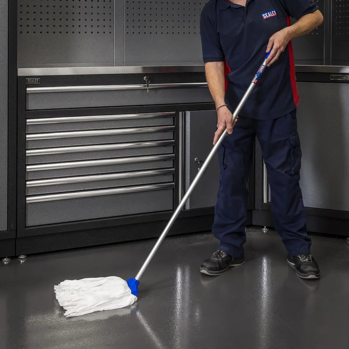 Sealey Aluminium Mop with Disposable Head 