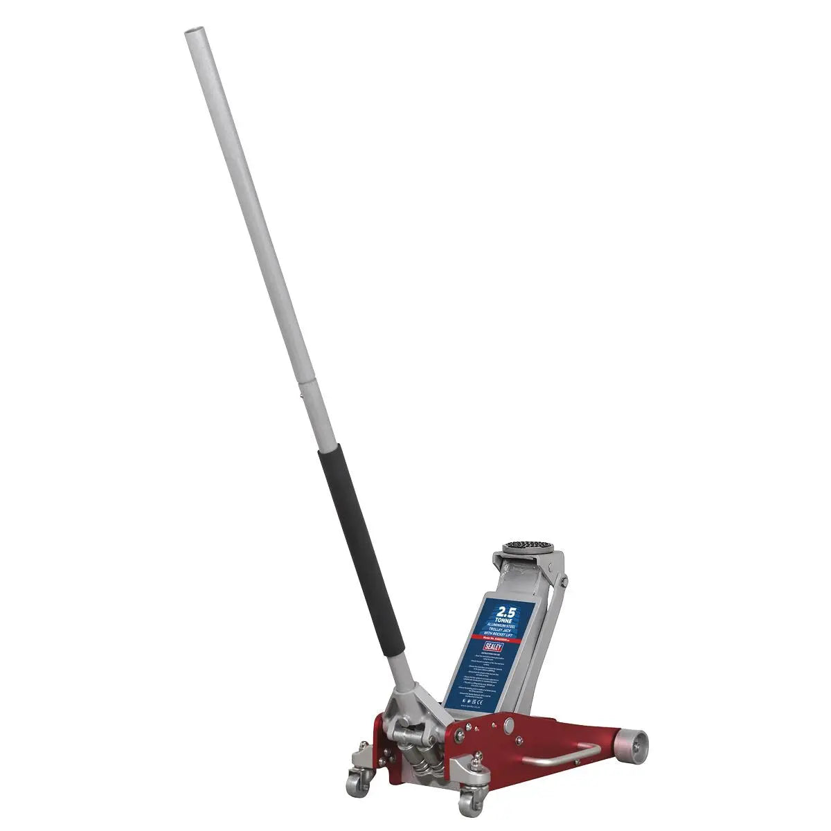 Sealey Aluminium/Steel Trolley Jack with Rocket Lift 2.5 Tonne 
