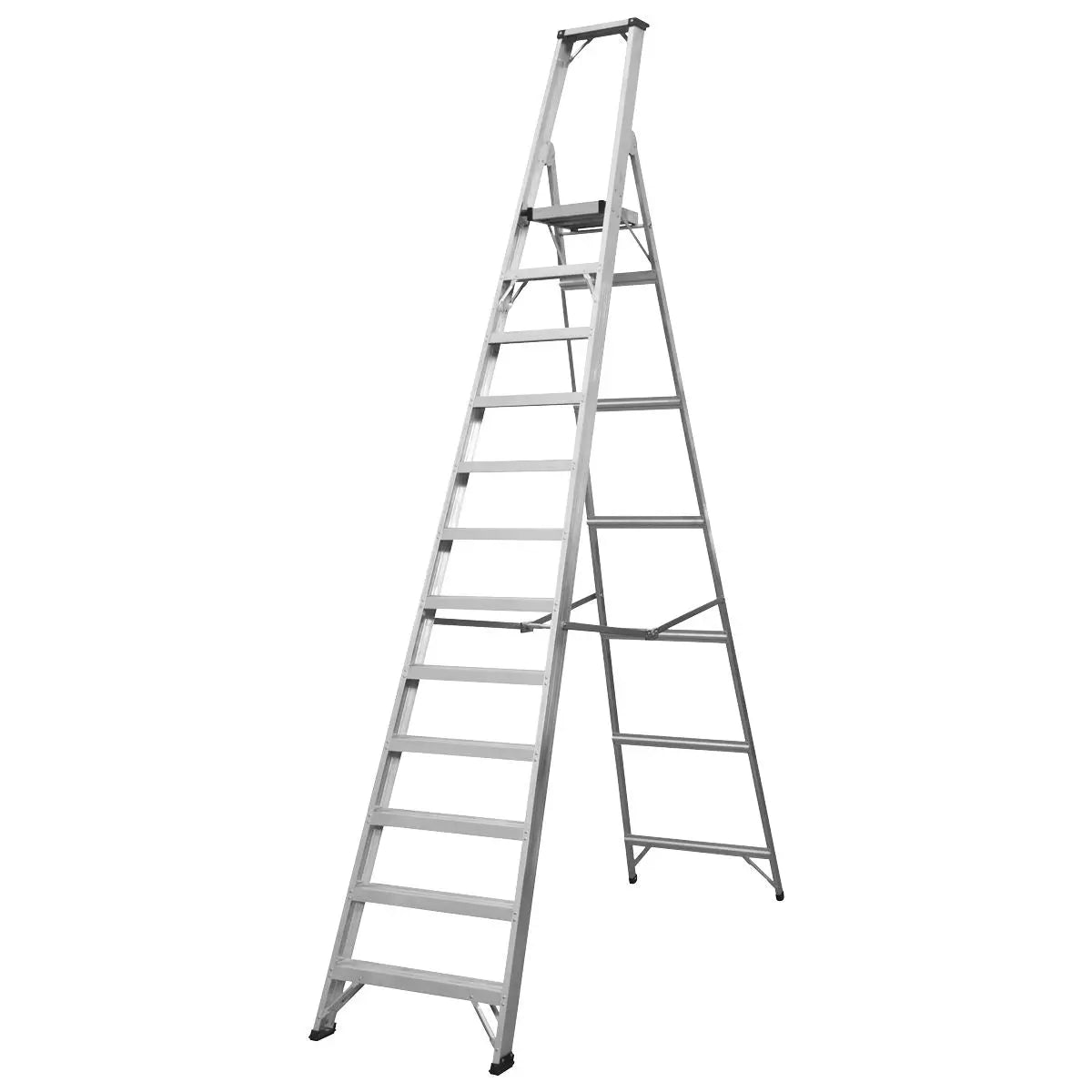 Sealey Aluminium Step Ladder 12-Tread Industrial BS EN 131 