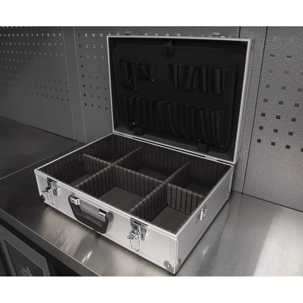 Sealey Aluminium Tool Case with Square Edges  White Rose Tools