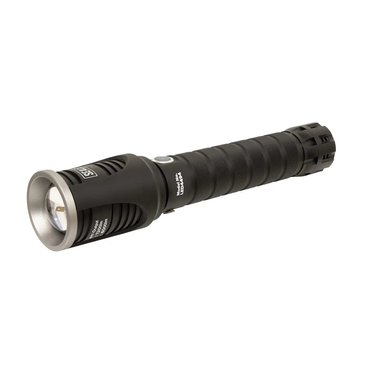 Sealey Aluminium Torch 60W COB LED Adjustable Focus Rechargeable 4000 Lumens 