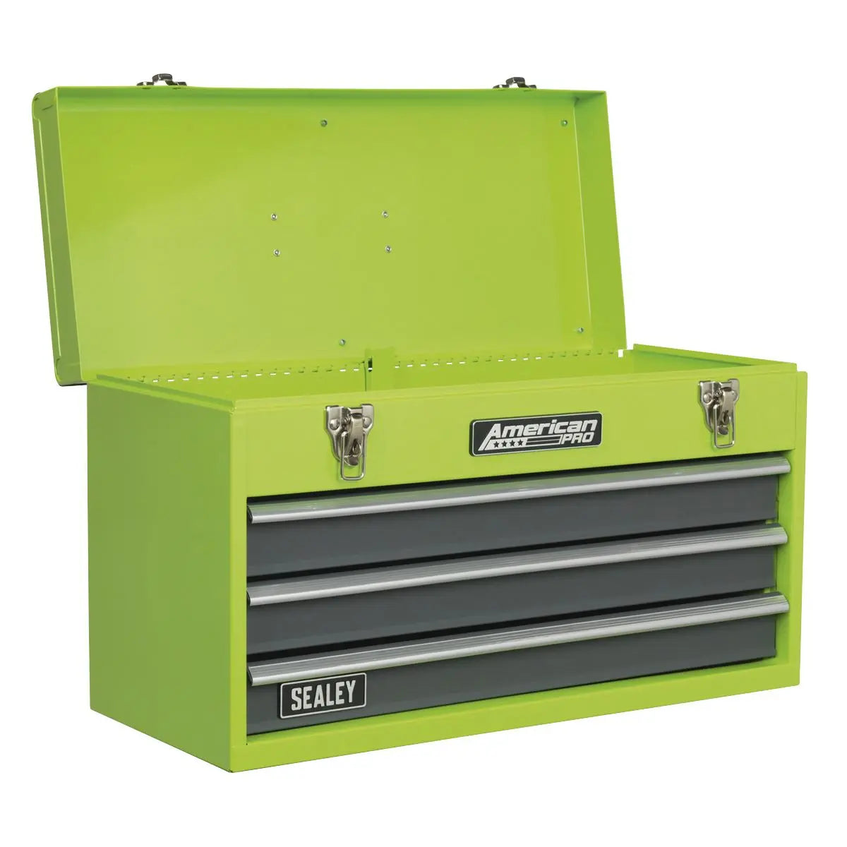 Sealey American Pro 3 Drawer Portable Tool Chest with Ball-Bearing Slides & 93pc Tool Kit 