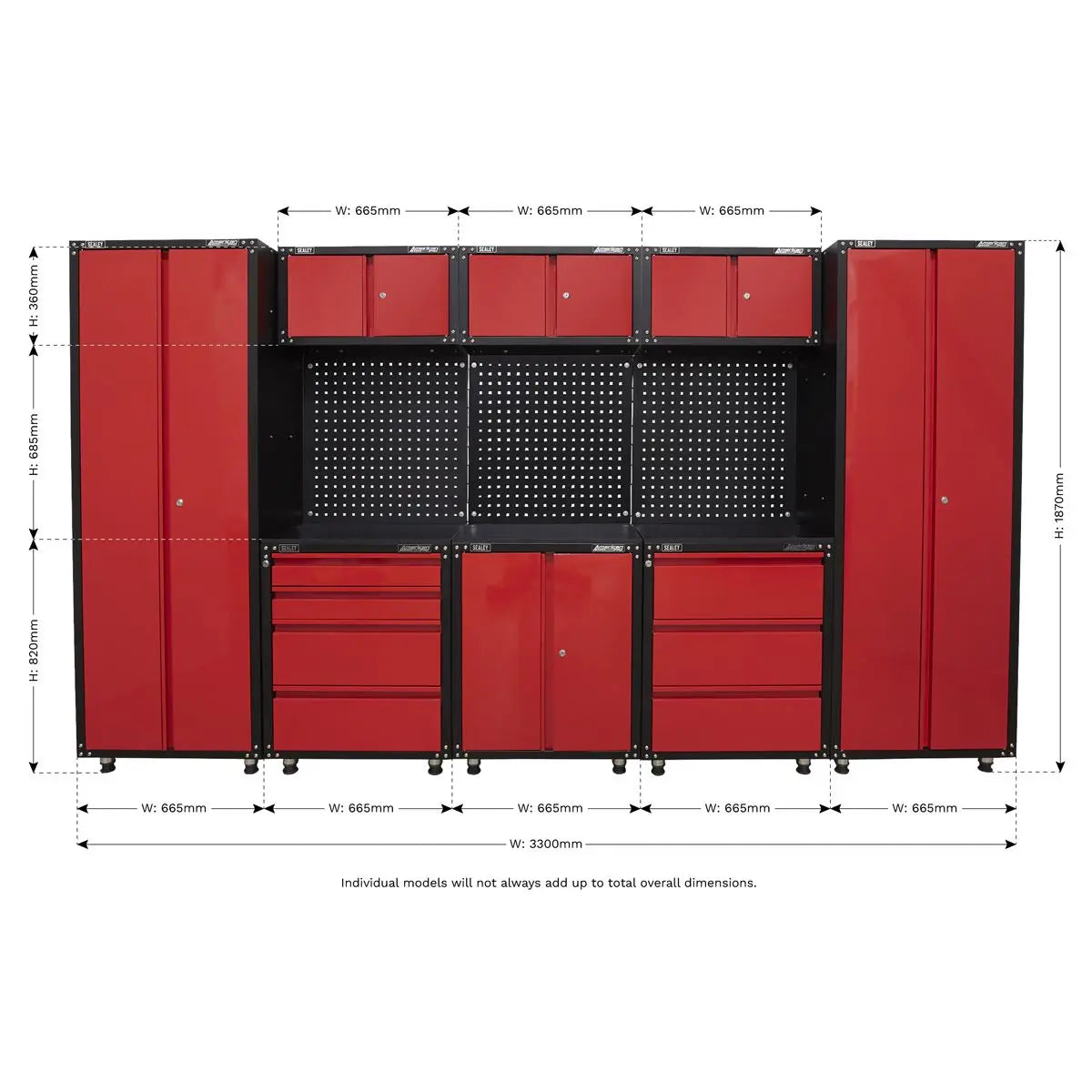 Sealey American Pro American PRO® 3.3m Storage System 