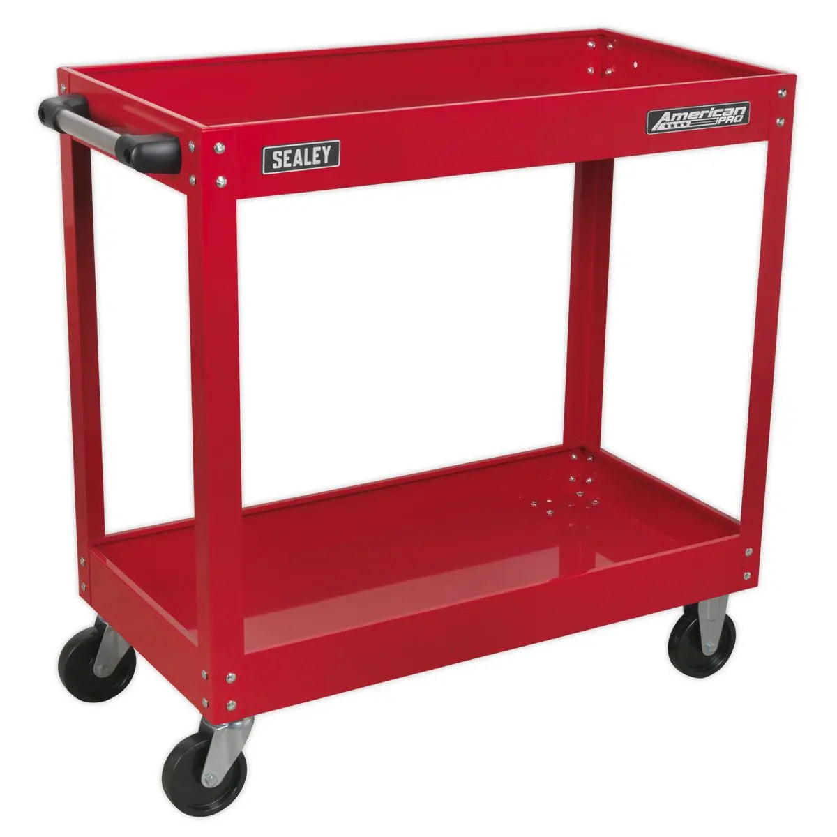 Sealey American Pro American PRO® Heavy-Duty Workshop Trolley 2-Level  White Rose Tools