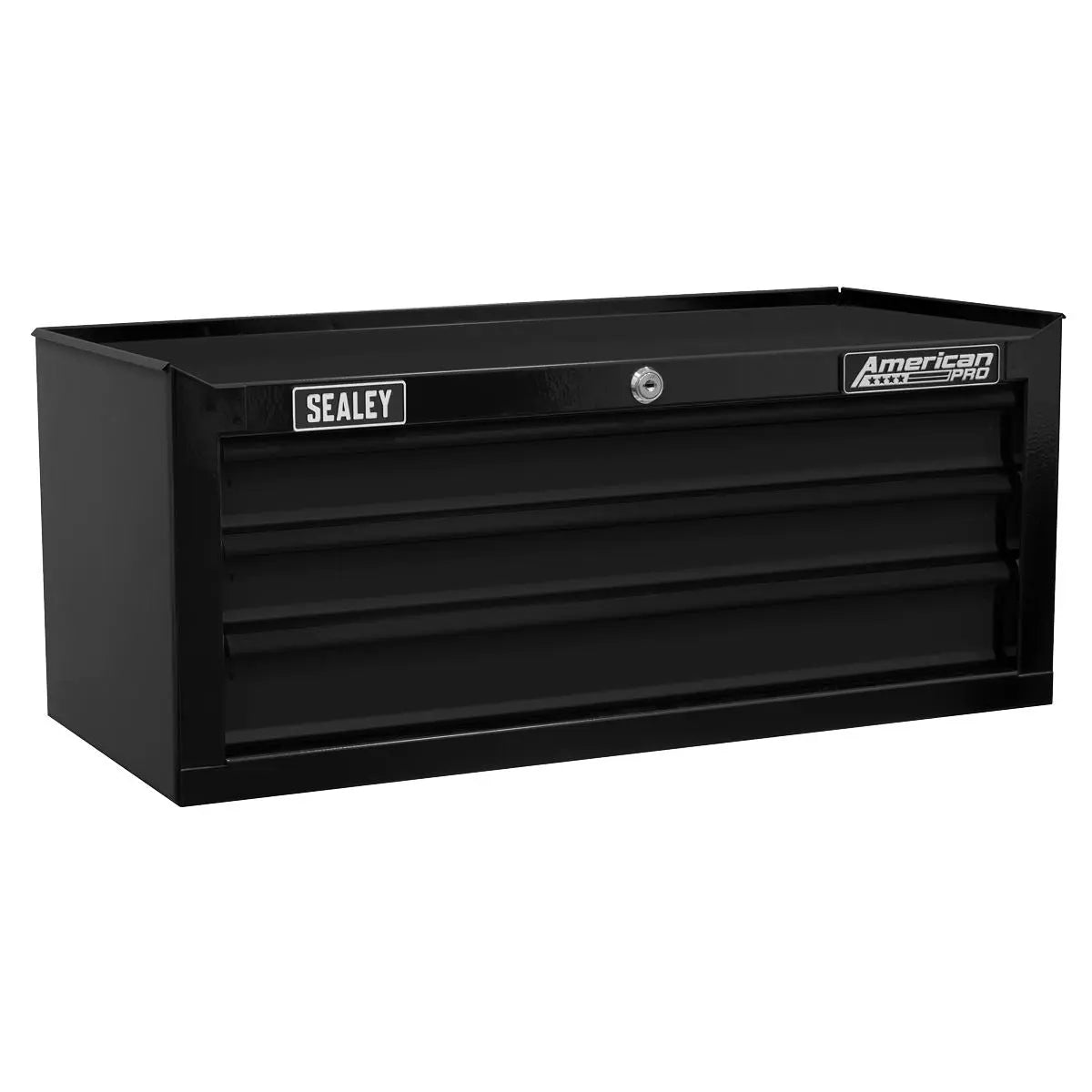 Sealey American Pro American PRO® Mid-Box Tool Chest 3 Drawer - Black  White Rose Tools