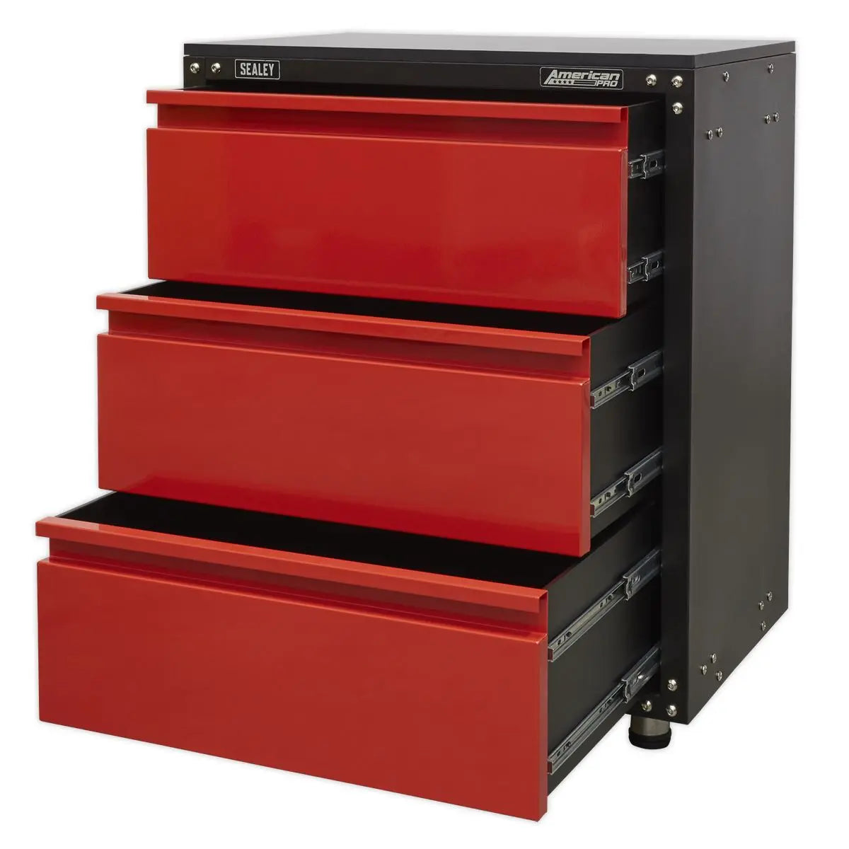 Sealey American Pro Modular 3 Drawer Cabinet with Worktop 665mm 