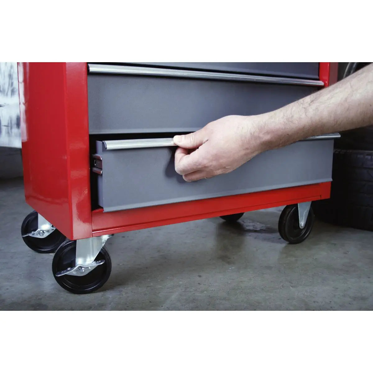 Sealey American Pro Rollcab 5 Drawer with Ball-Bearing Slides - Red/Grey 