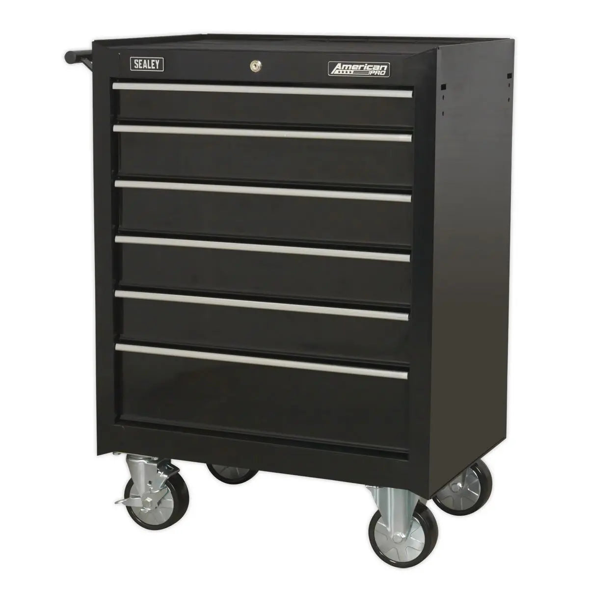 Sealey American Pro Rollcab 6 Drawer with Ball-Bearing Slides - Black 