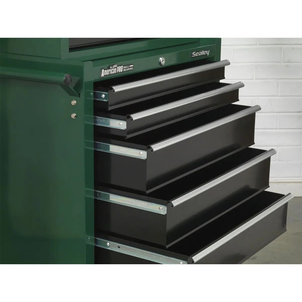 Sealey American Pro Rollcab 7 Drawer with Ball-Bearing Slides - Red/Grey 