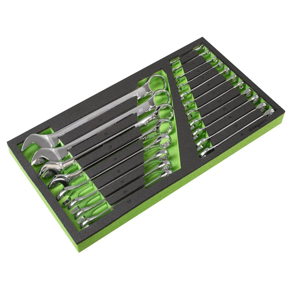 Sealey American Pro Rollcab 8 Drawer with Ball-Bearing Slides - Black/Grey & 302pc Tool Kit 