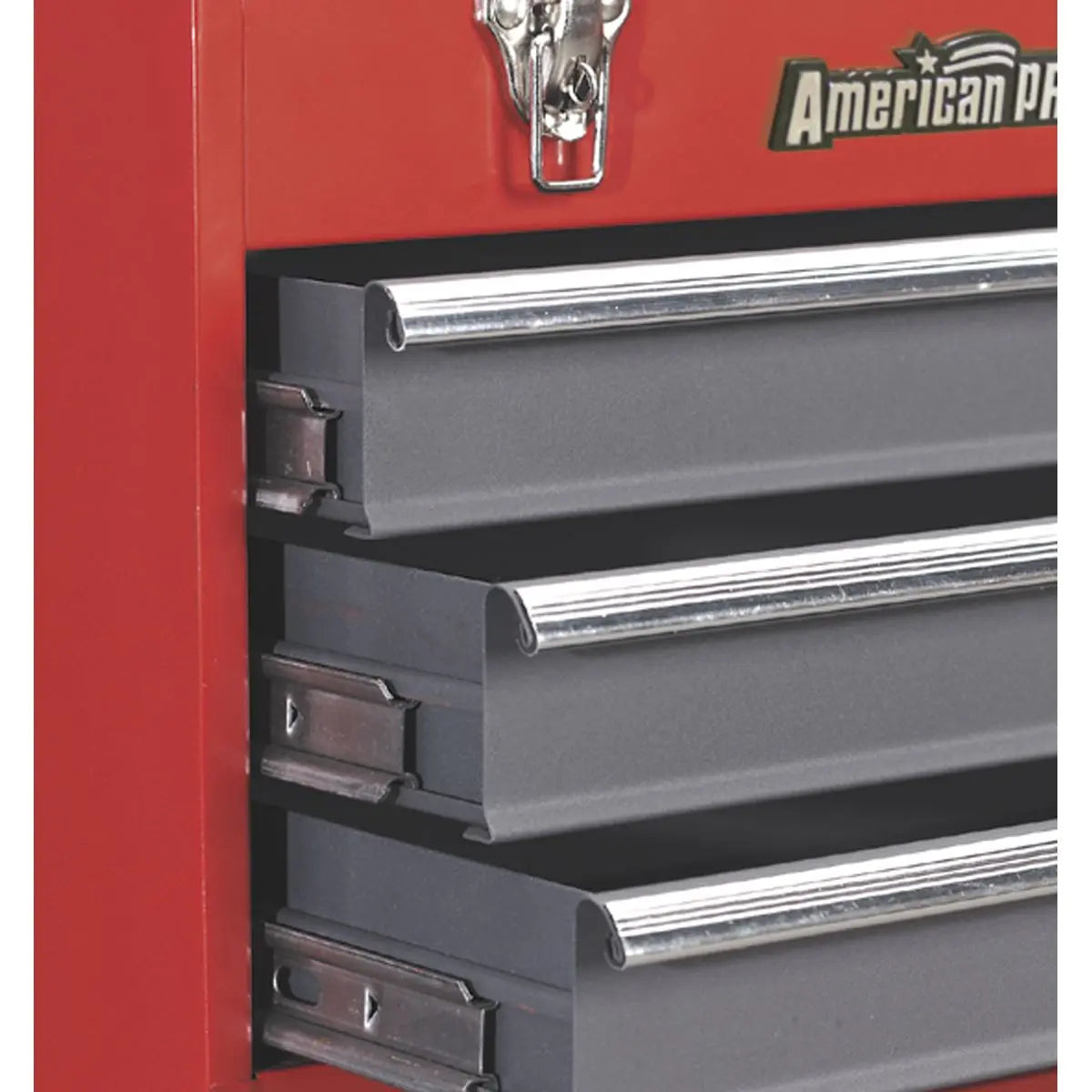 Sealey American Pro Tool Chest 3 Drawer Portable with Ball-Bearing Slides - Red/Grey 