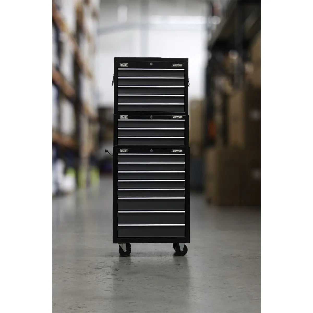 Sealey American Pro Tool Chest Combination 16 Drawer with Ball-Bearing Slides - Black/Grey 
