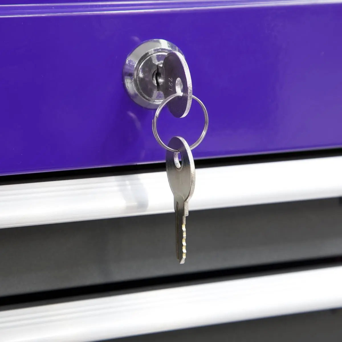 Sealey American Pro Topchest & Rollcab Combination 6 Drawer with Ball-Bearing Slides - Purple/Grey 