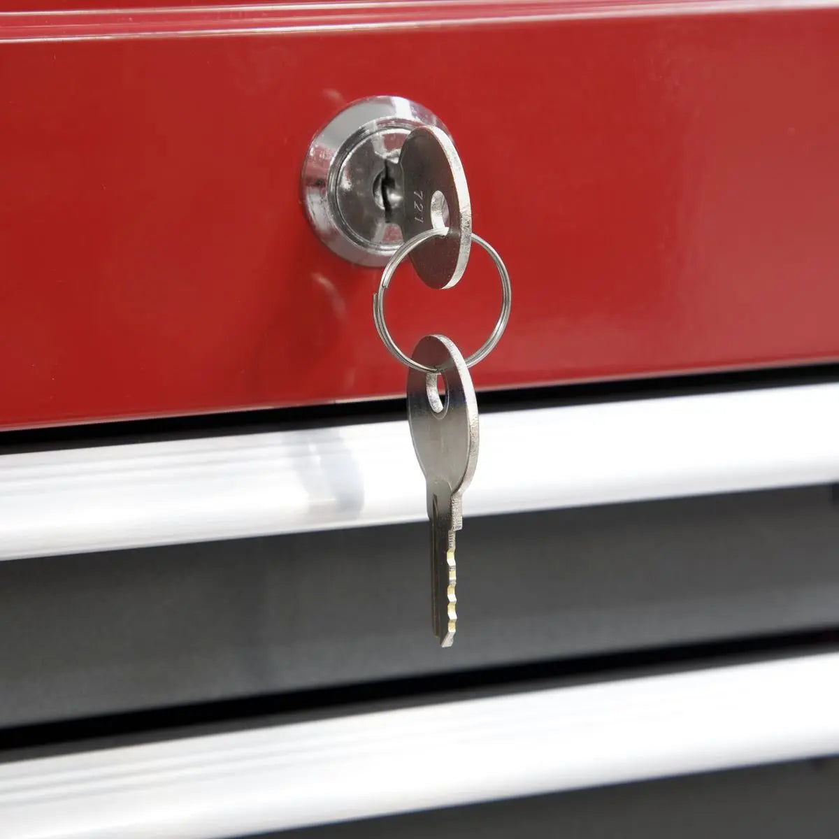 Sealey American Pro Topchest & Rollcab Combination 6 Drawer with Ball-Bearing Slides- Red 