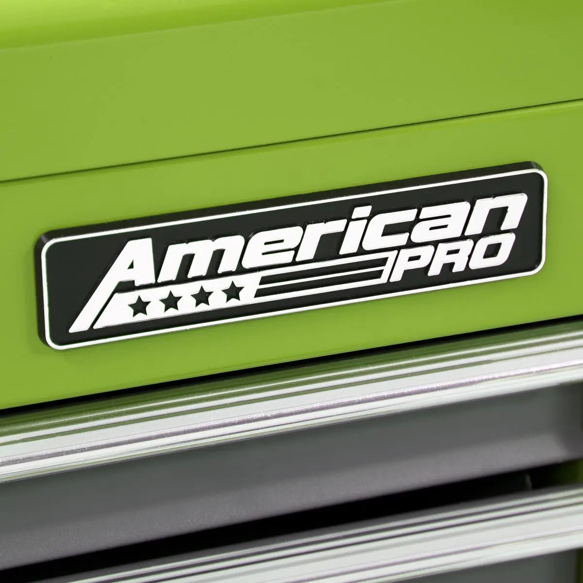 Sealey American Pro Topchest, Mid-Box Tool Chest & Rollcab 9 Drawer Stack - Green 