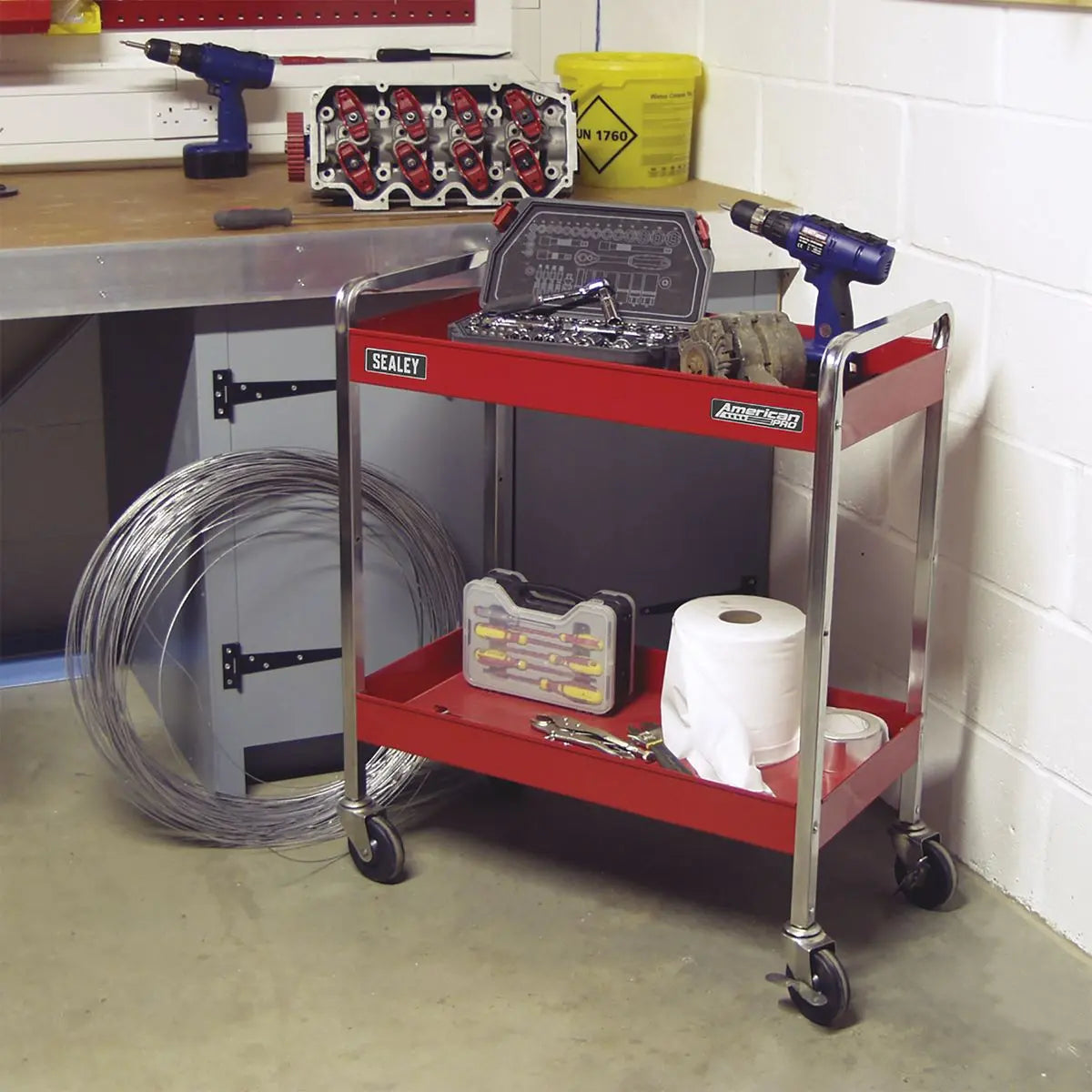 Sealey American Pro Trolley 2-Level Heavy-Duty 