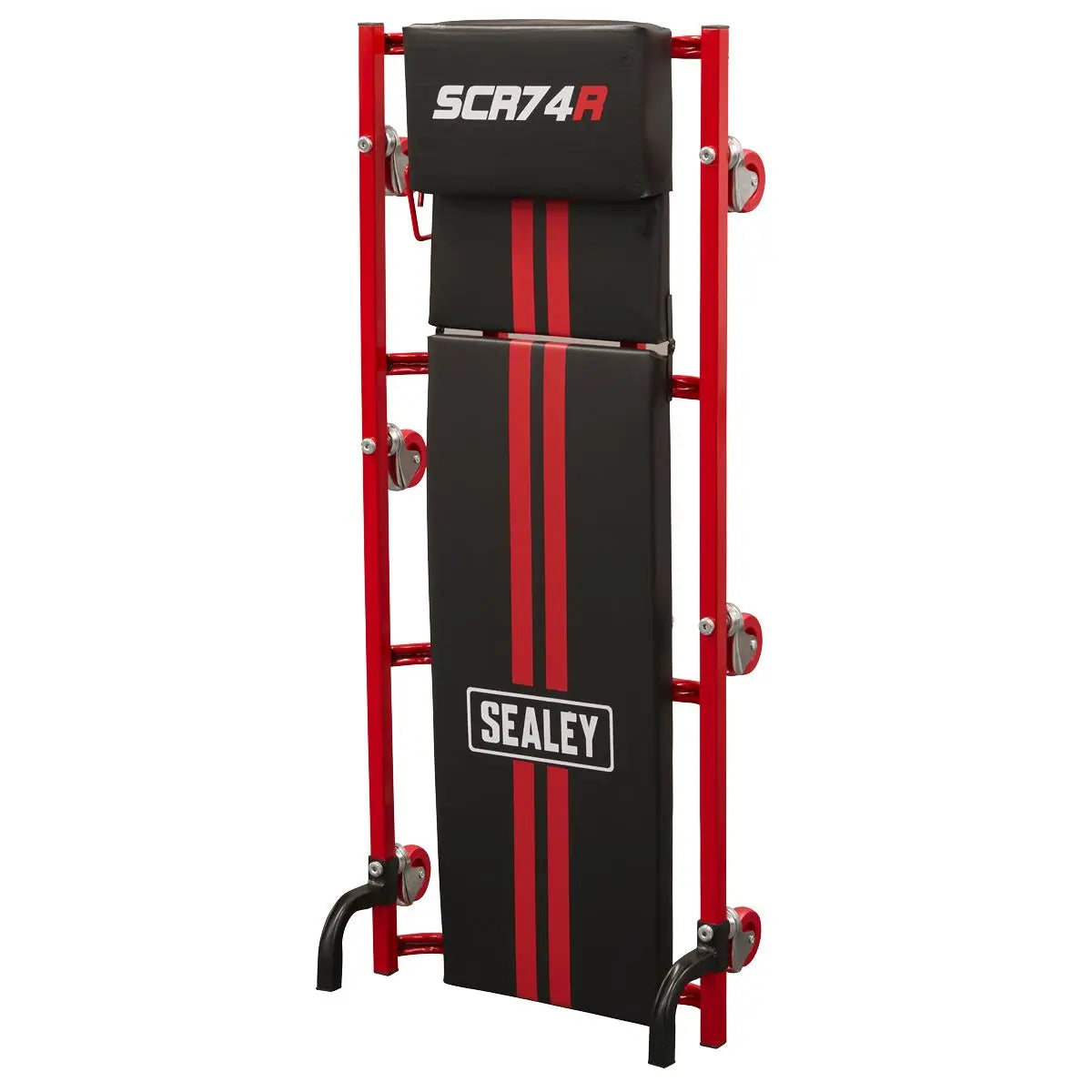 Sealey American-Style Deluxe Creeper with Steel Frame, 6 Wheels & Adjustable Headrest 40 
