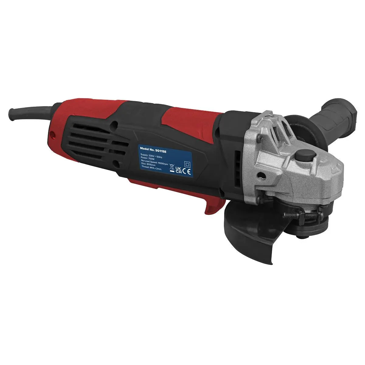 Sealey Angle Grinder Ø115mm 750W/230V  White Rose Tools