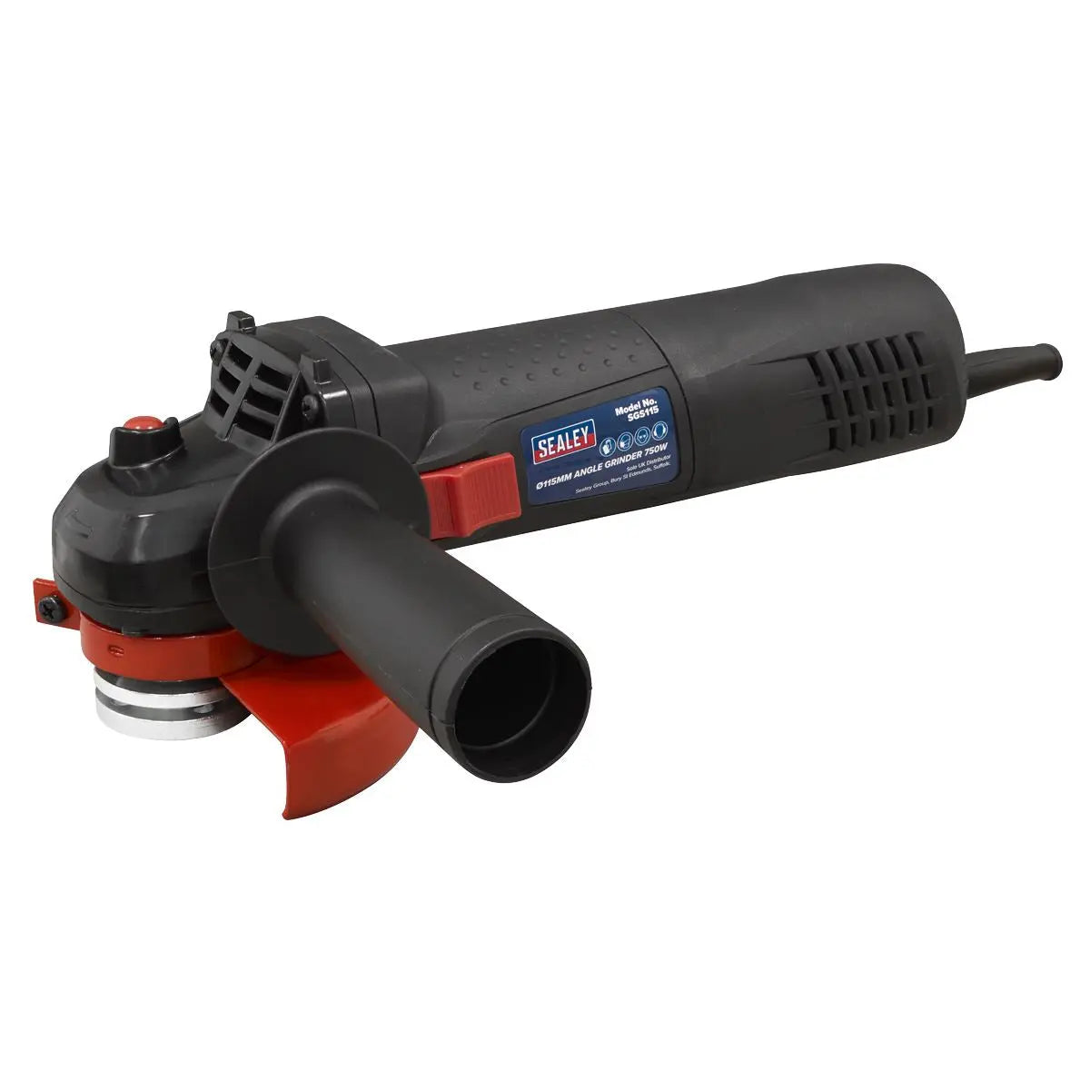 Sealey Angle Grinder Ø115mm 750W/230V Slim Body 