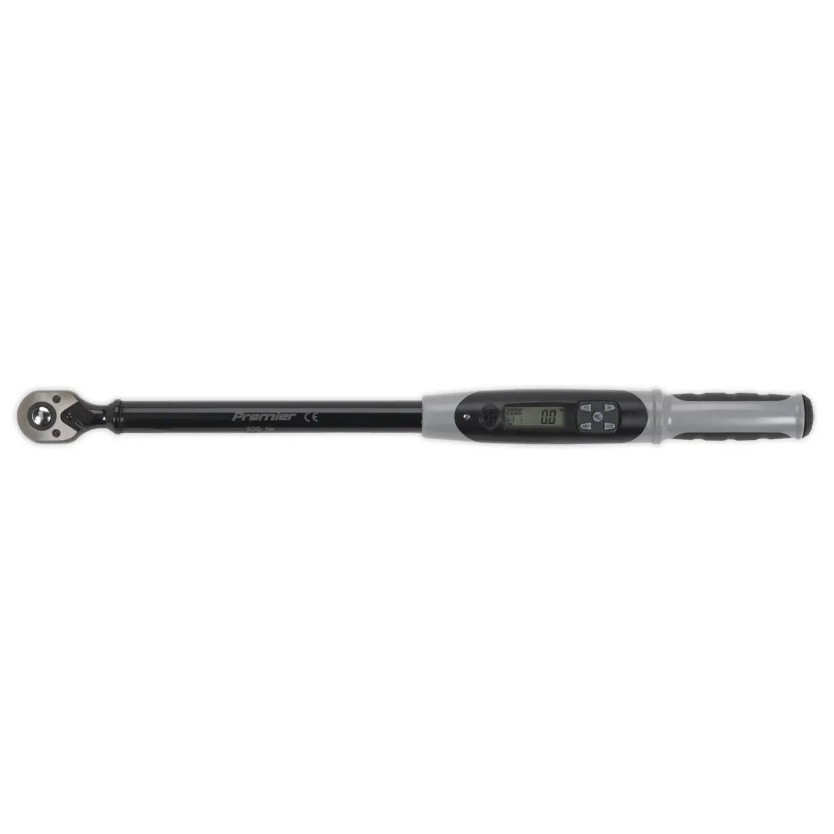 Sealey Angle Torque Wrench Digital 1/2" Drive 20-200Nm (14.7-147.5lb.ft) Black Series 