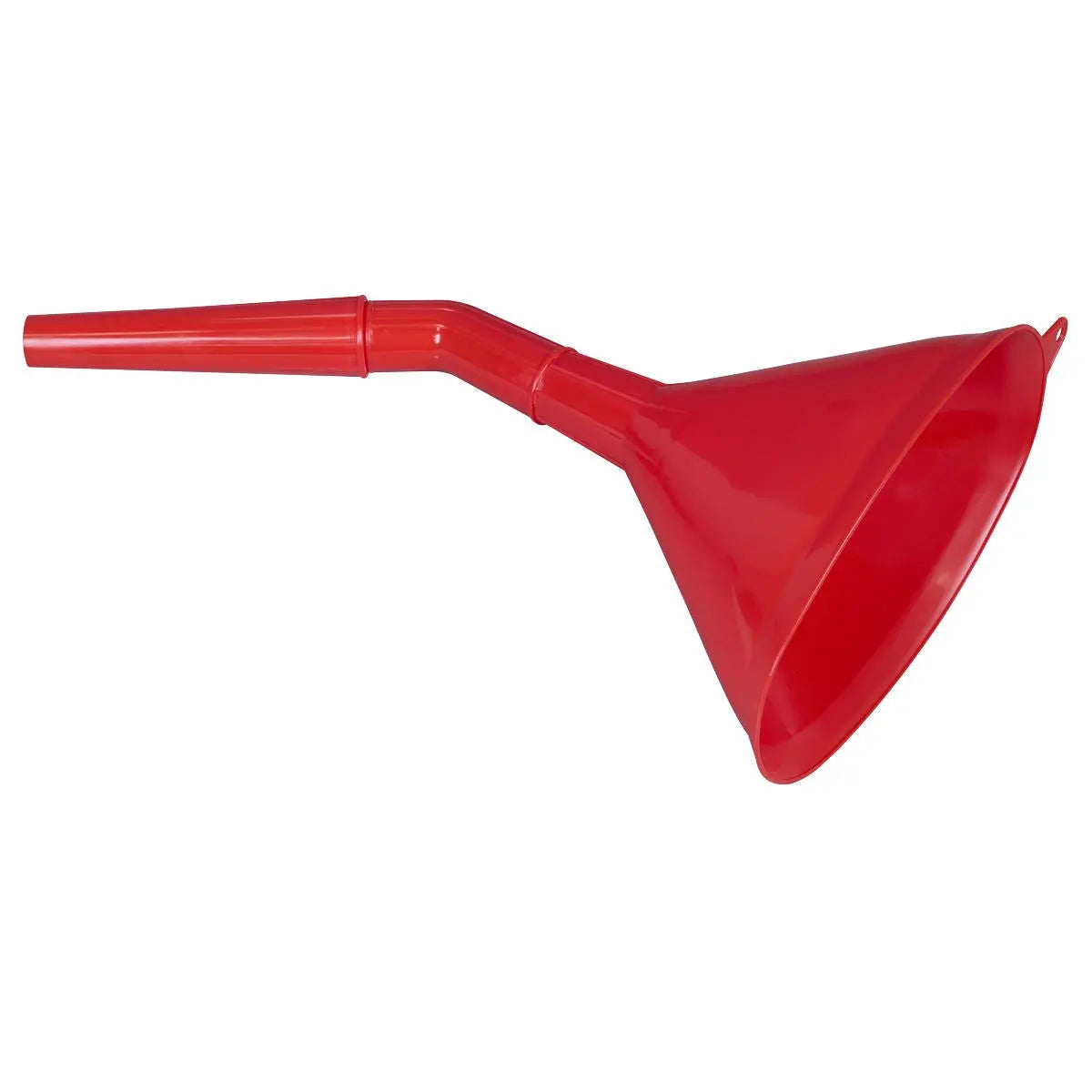 Sealey Angled Spout Oval Funnel with Filter 200mm - Medium  White Rose Tools