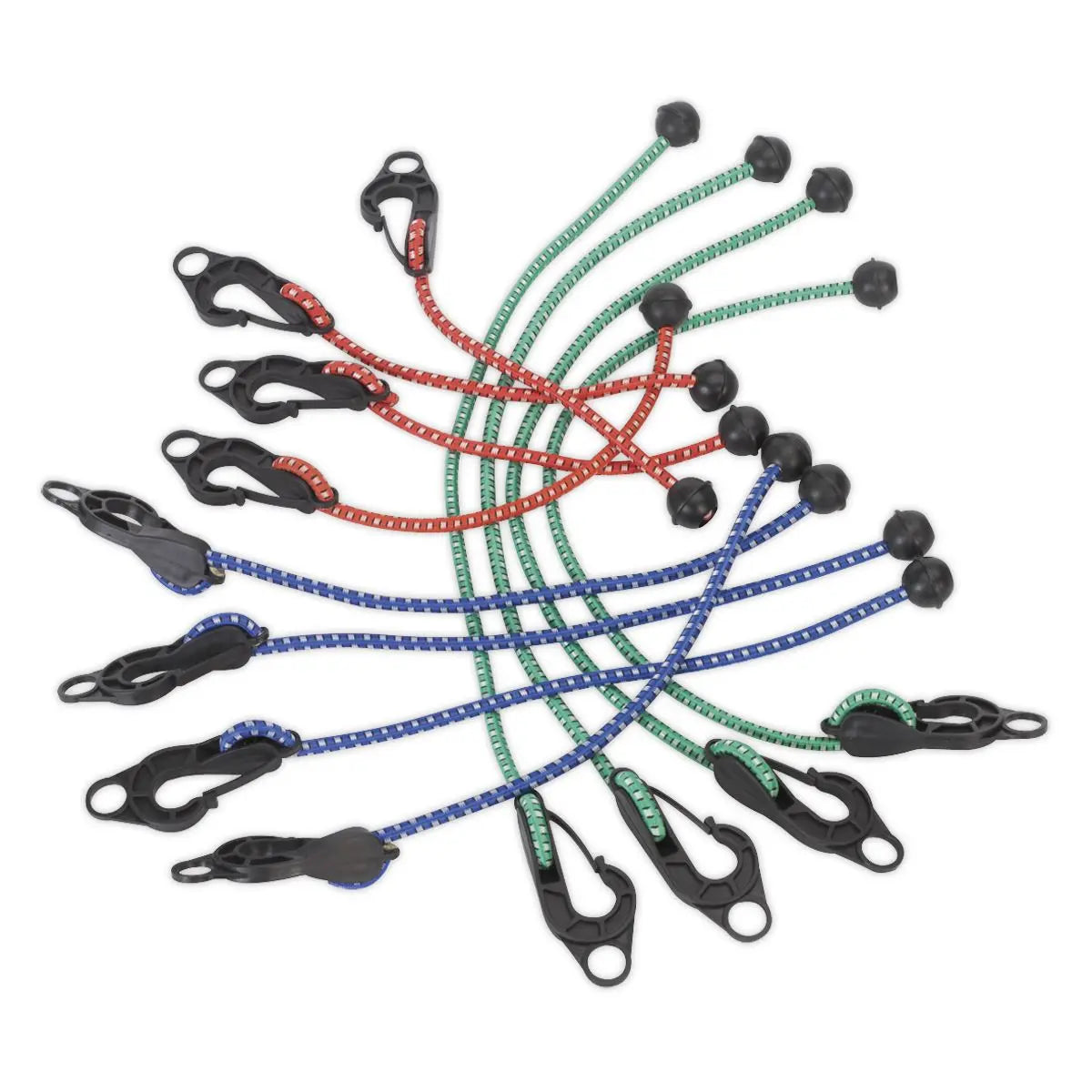 Sealey Assorted Tarpaulin Cord Set 12pc 