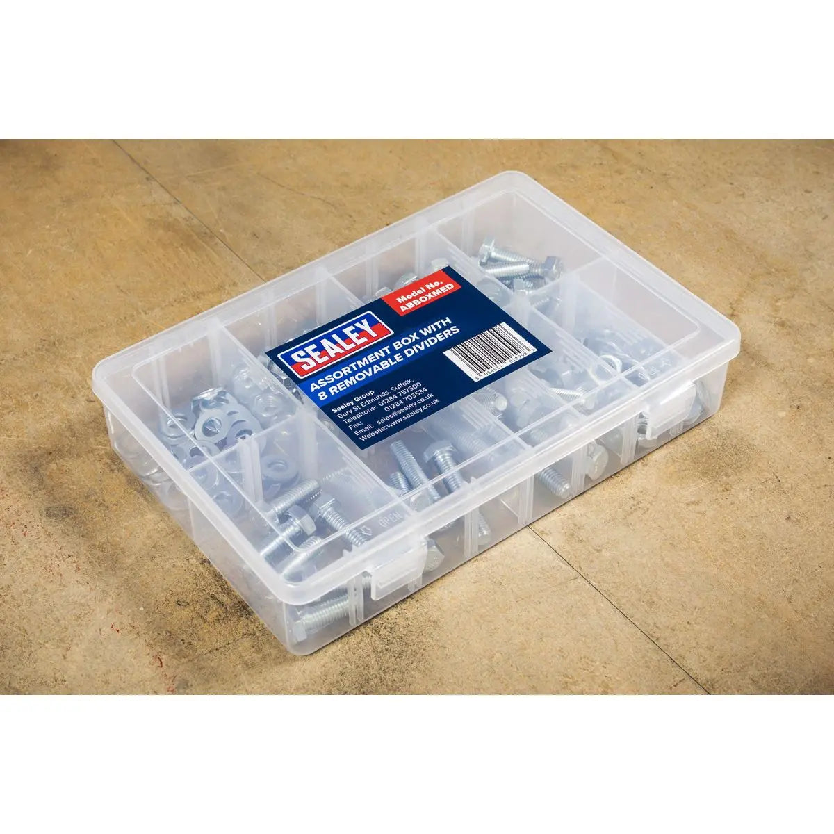 Sealey Assortment Box with 8 Removable Dividers 