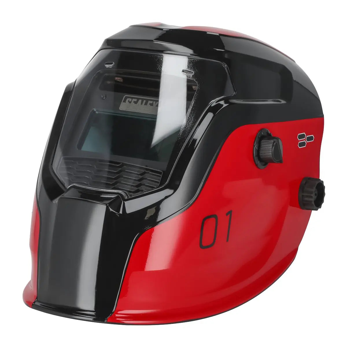 Sealey Auto Darkening Welding Helmet Shade 9-13 Red 