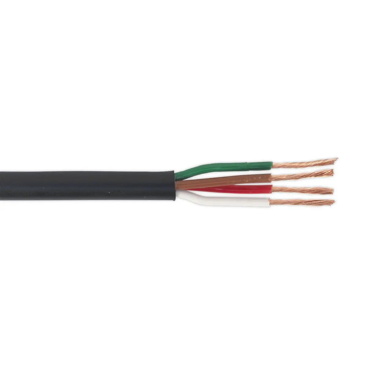 Sealey Automotive Cable Thin Wall 4 x 0.75mm² 24/0.20mm 30m Black 