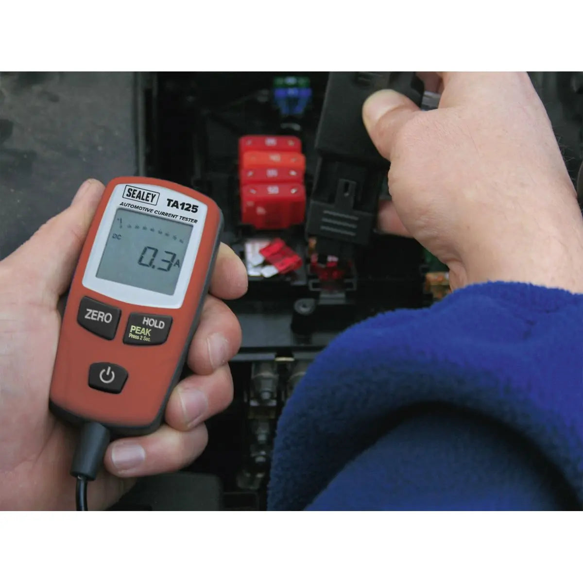 Sealey Automotive Current Tester 80A - Mini, Standard & Maxi Blade Fuses 