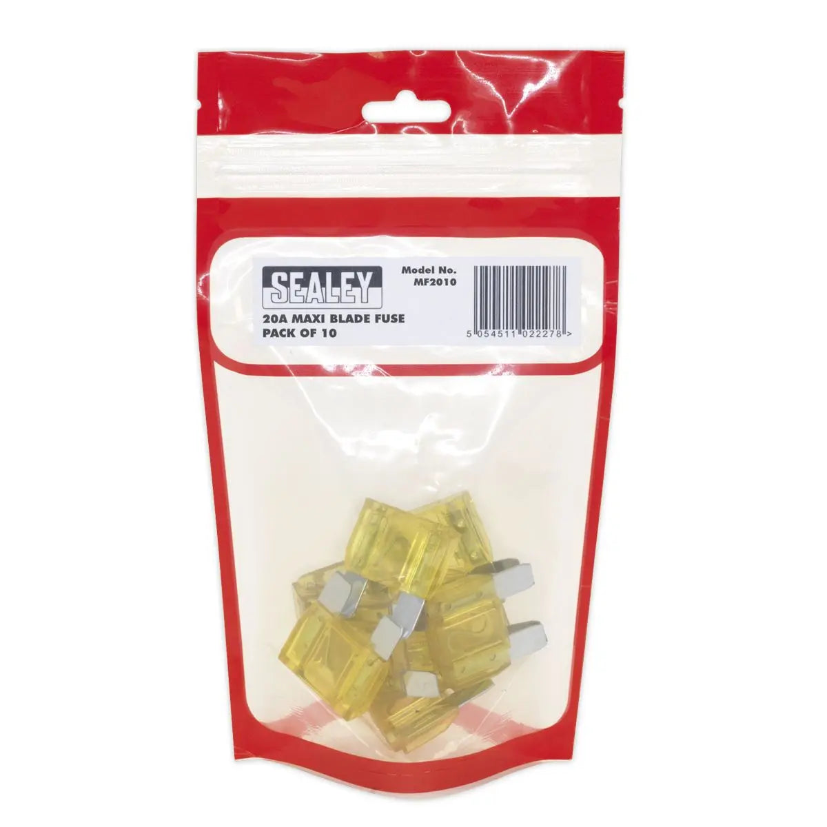 Sealey Automotive MAXI Blade Fuse 20A Pack of 10 