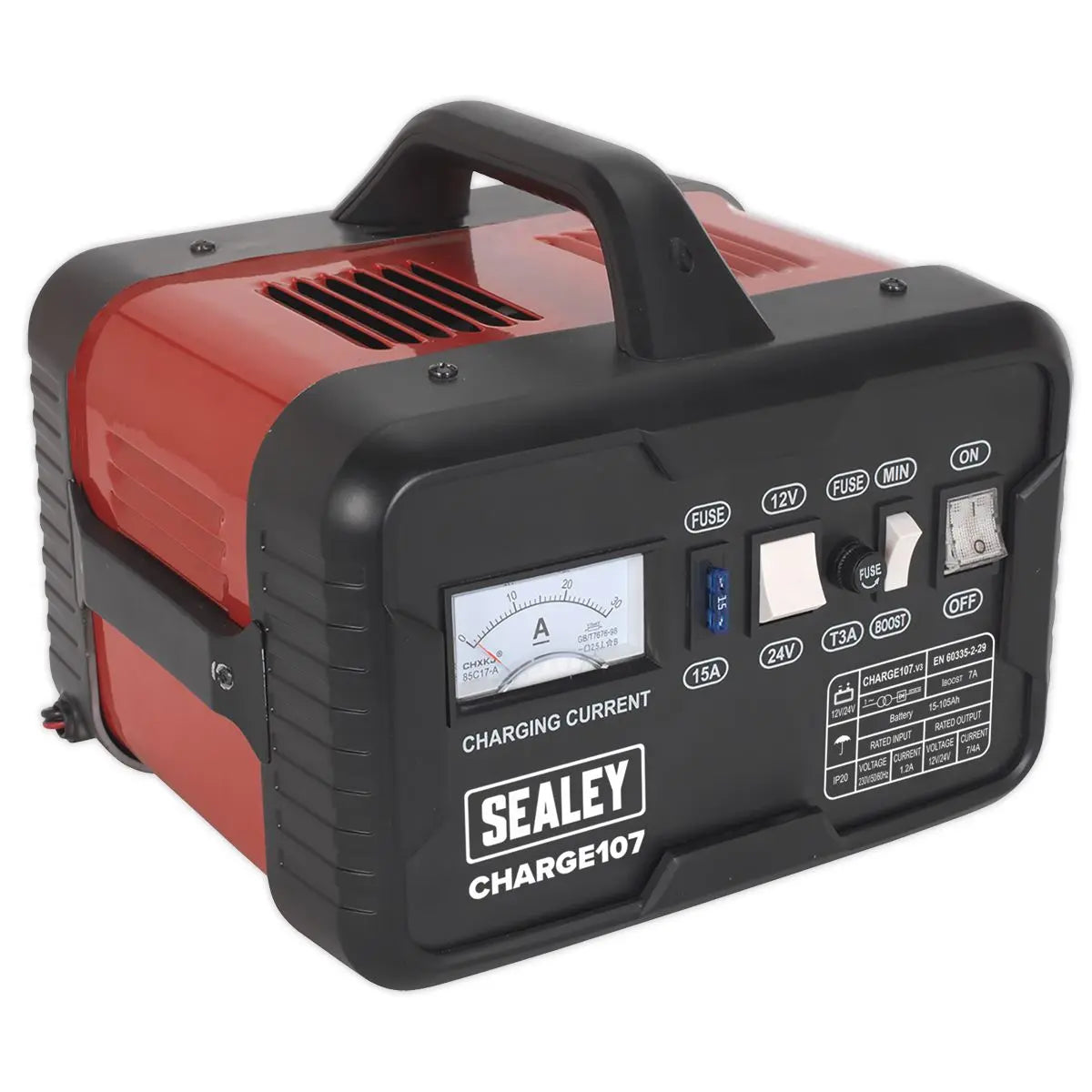 Sealey Battery Charger 11A 12/24V 230V 