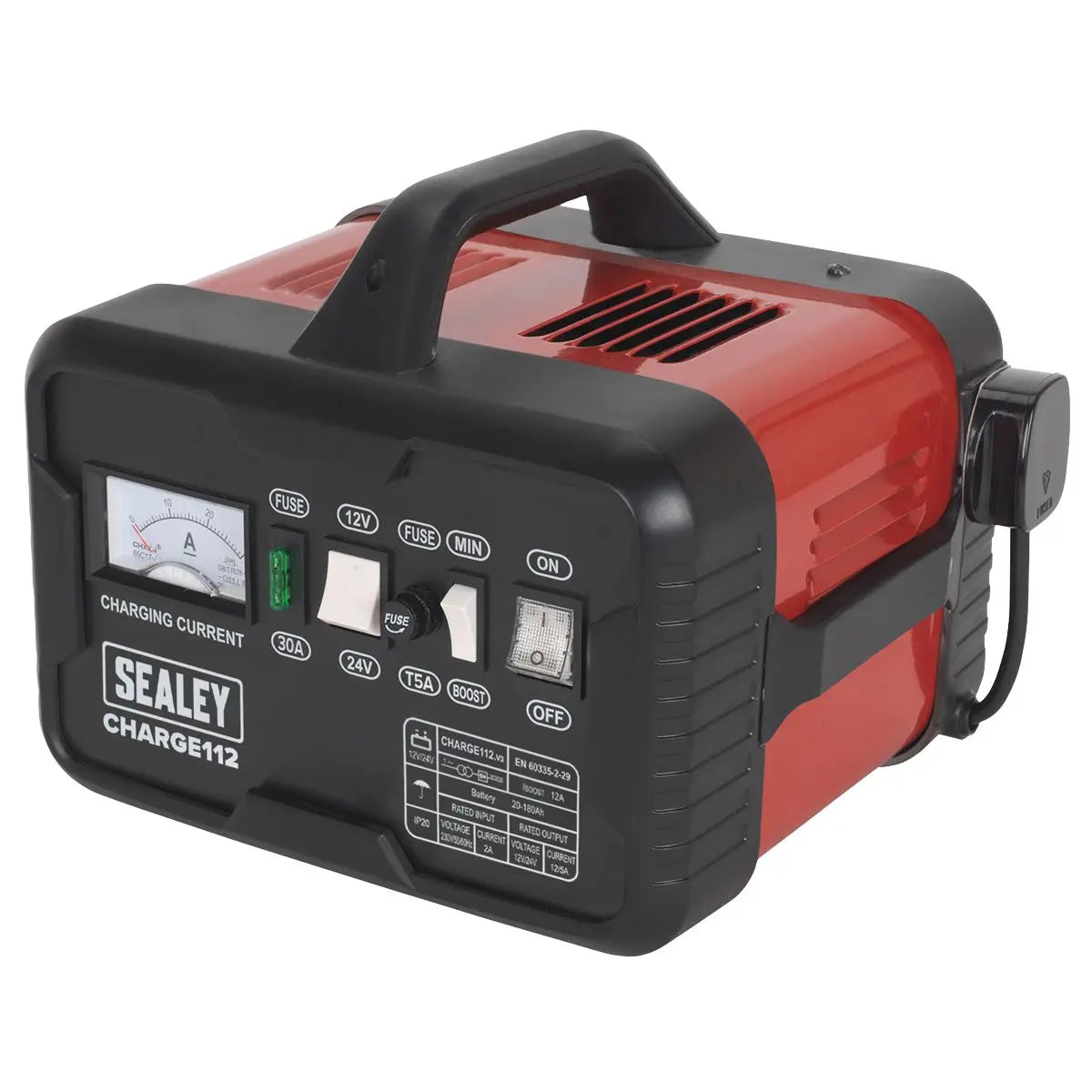 Sealey Battery Charger 16A 12/24V 230V 