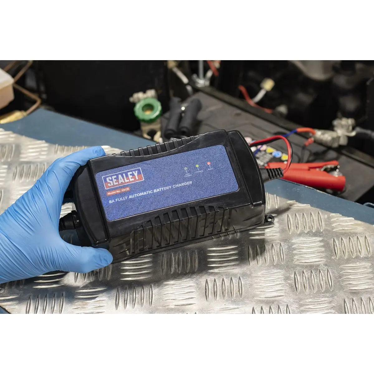 Sealey Battery Maintainer Charger 12V 8A Fully Automatic 