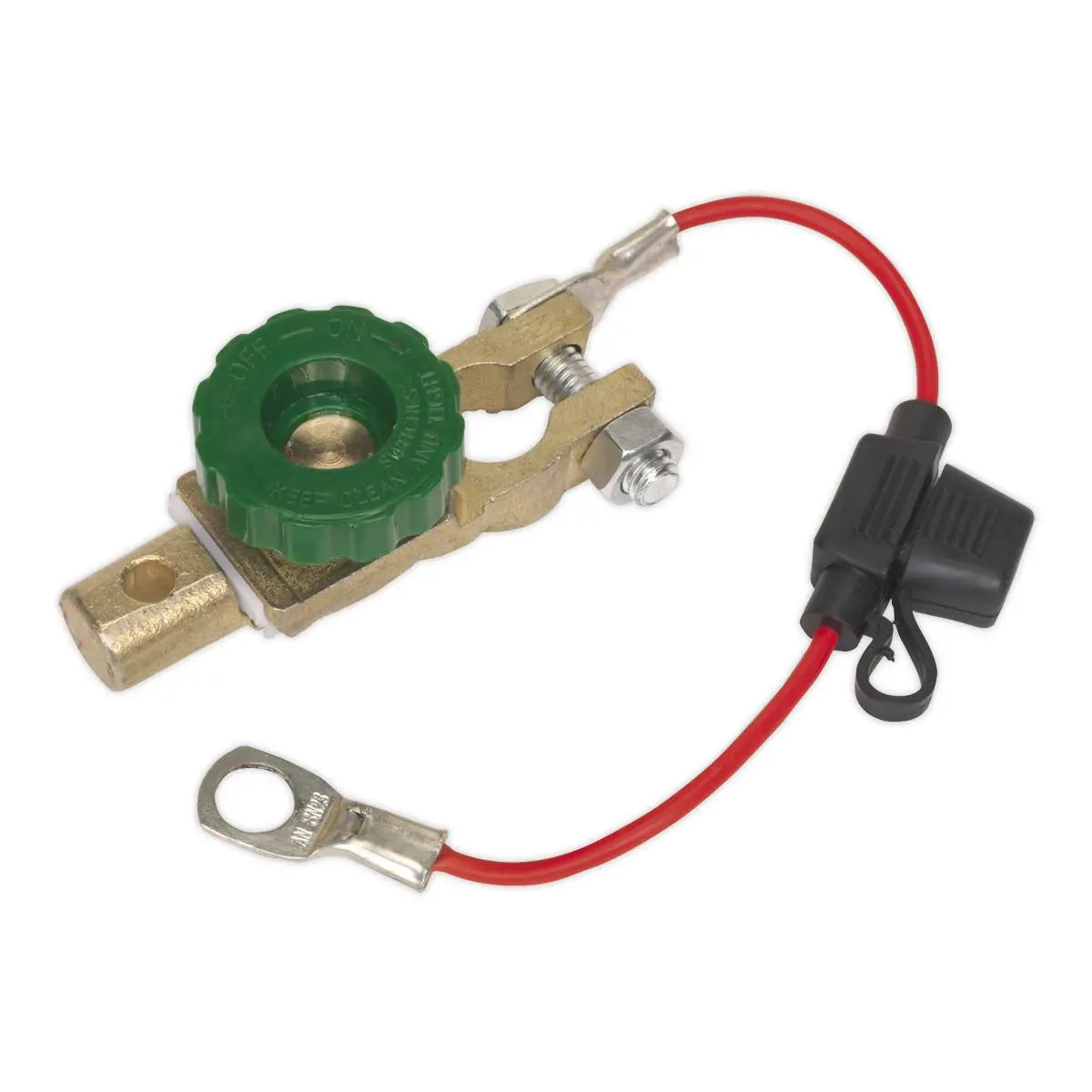 Sealey Battery Terminal & Fuse Holder 12-24V Anti-Theft 