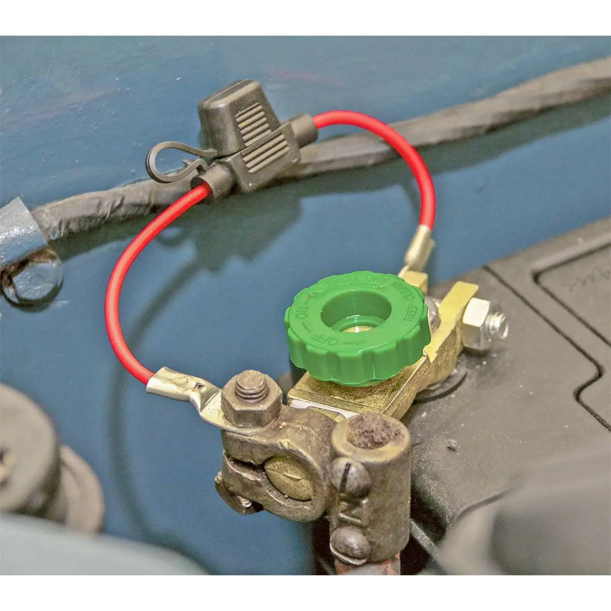 Sealey Battery Terminal & Fuse Holder 12-24V Anti-Theft 