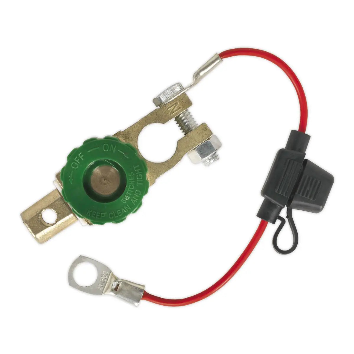 Sealey Battery Terminal & Fuse Holder 12-24V Anti-Theft 