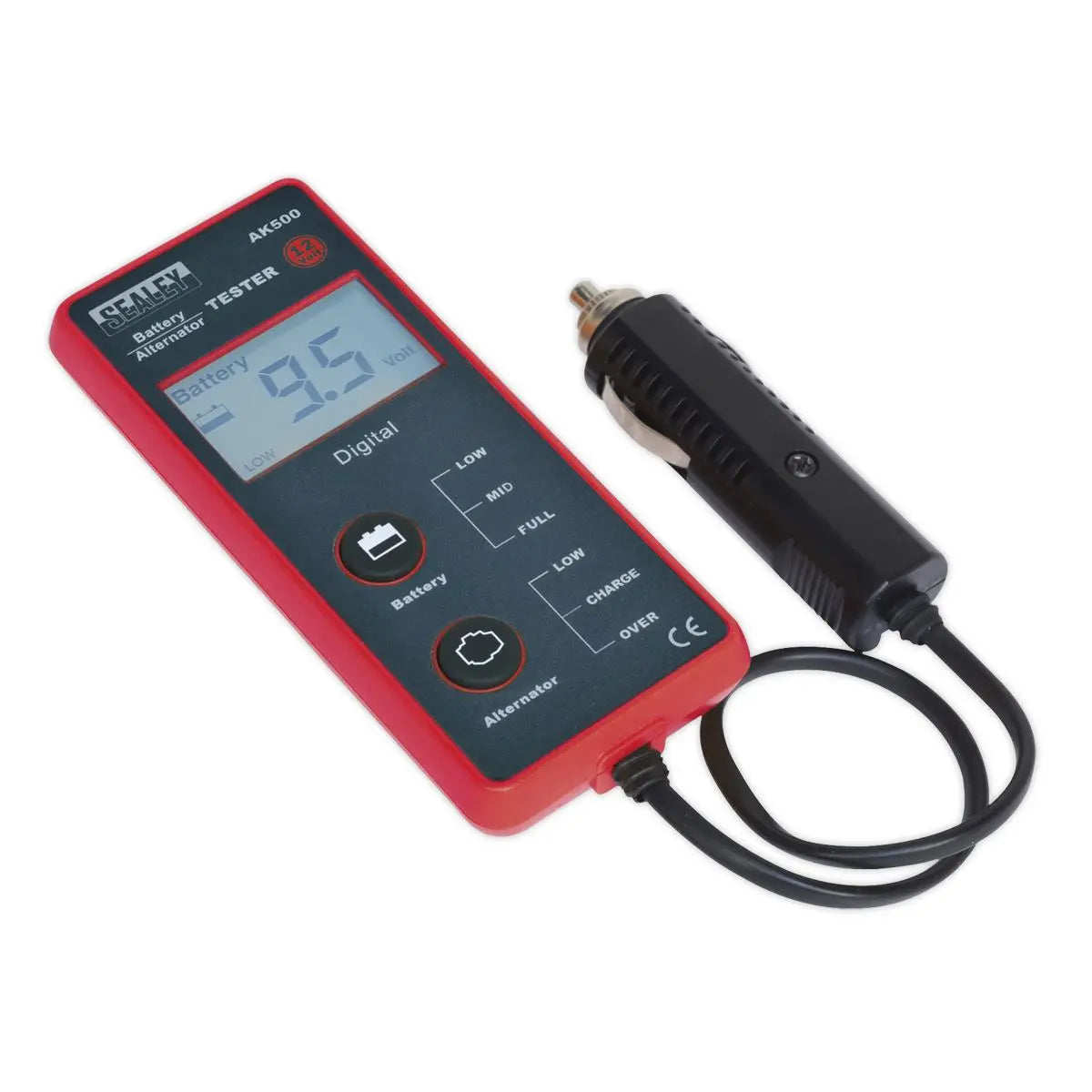 Sealey Battery & Alternator Tester 12V - LCD Screen 