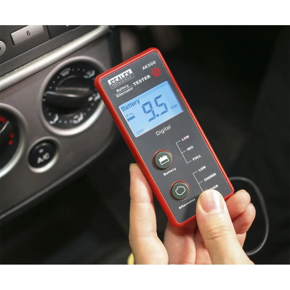 Sealey Battery & Alternator Tester 12V - LCD Screen 
