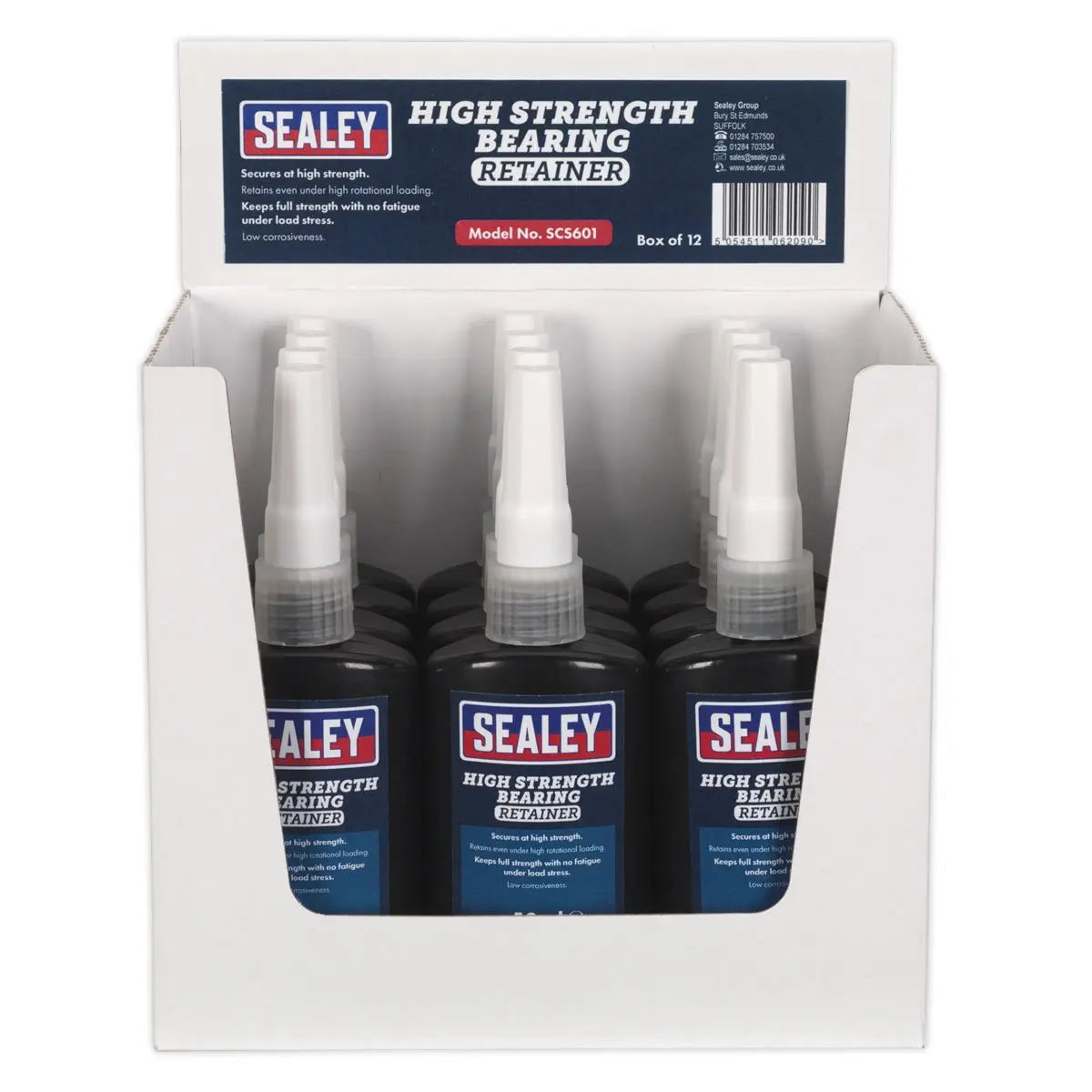 Sealey Bearing Fit Retainer High Strength 50ml Pack of 12 