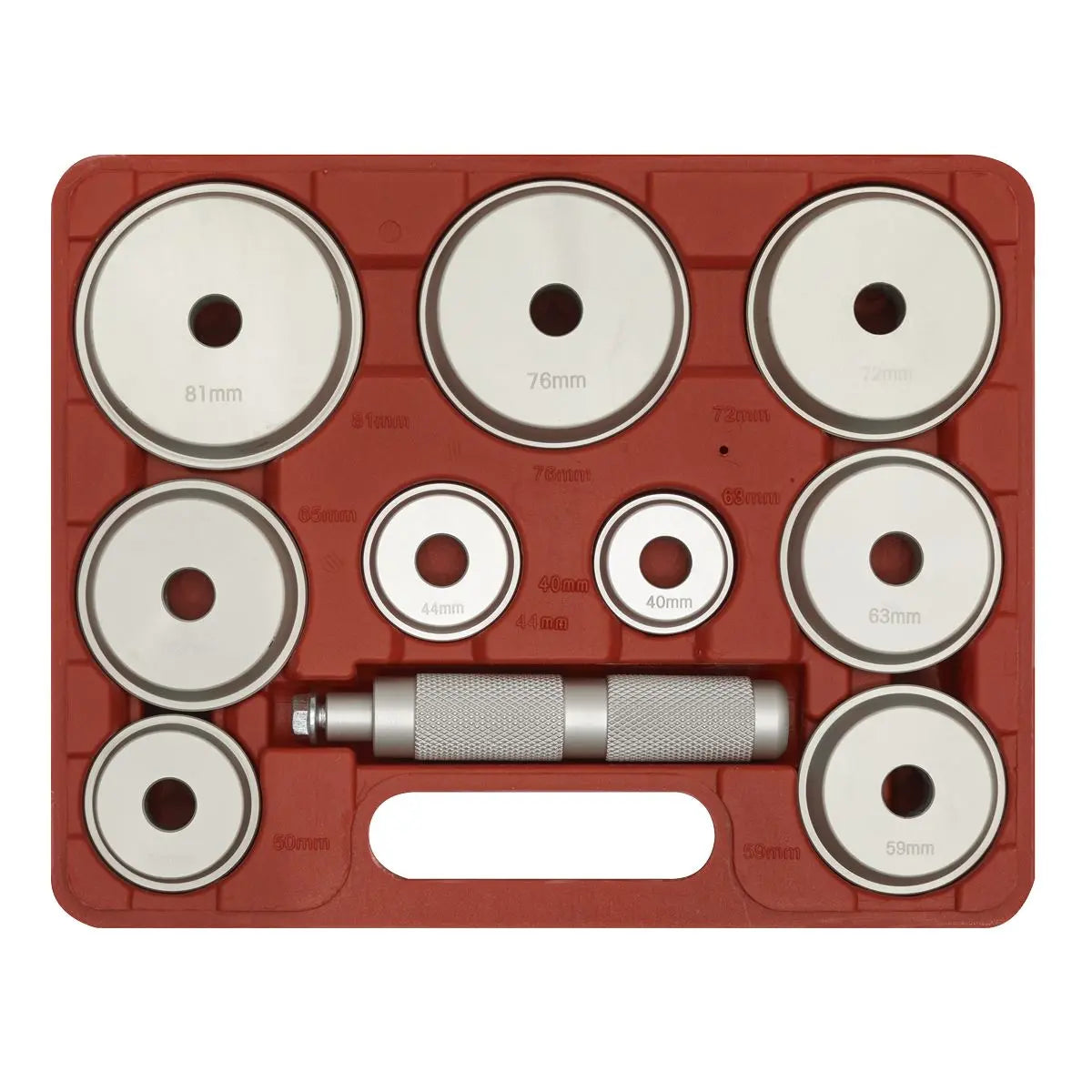 Sealey Bearing Race & Seal Driver Set 10pc - Aluminium 