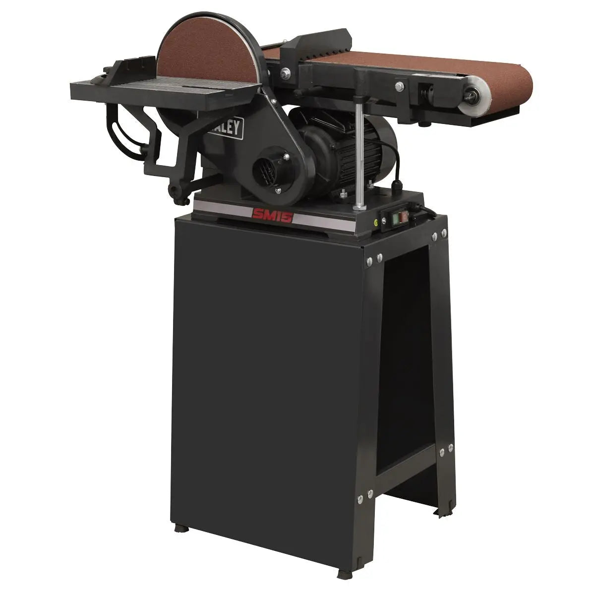Sealey Belt/Disc Sander Floor Standing 1220 x 150mm/Ø230mm  White Rose Tools