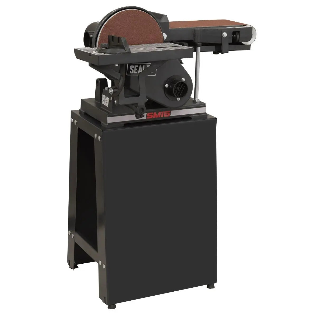 Sealey Belt/Disc Sander Floor Standing 1220 x 150mm/Ø230mm  White Rose Tools