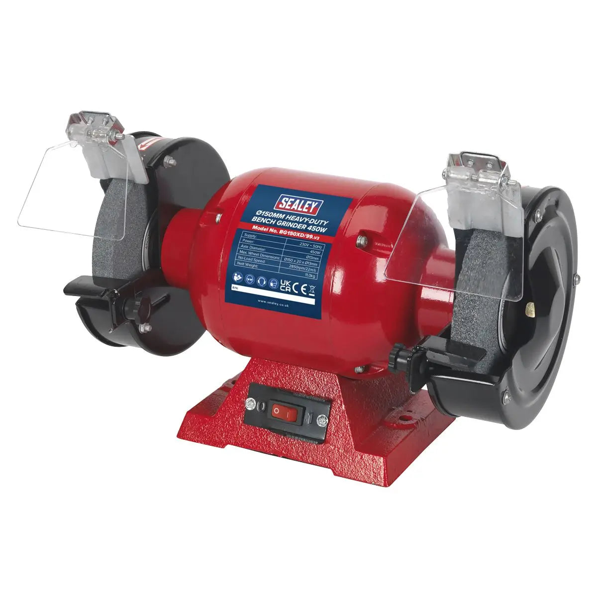 Sealey Bench Grinder Ø150mm 450W/230V Heavy-Duty 