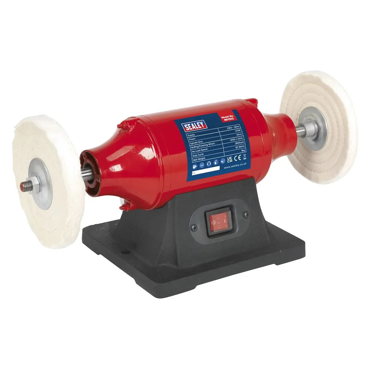Sealey Bench Mounting Buffer/Polisher Ø150mm 370W/230V 
