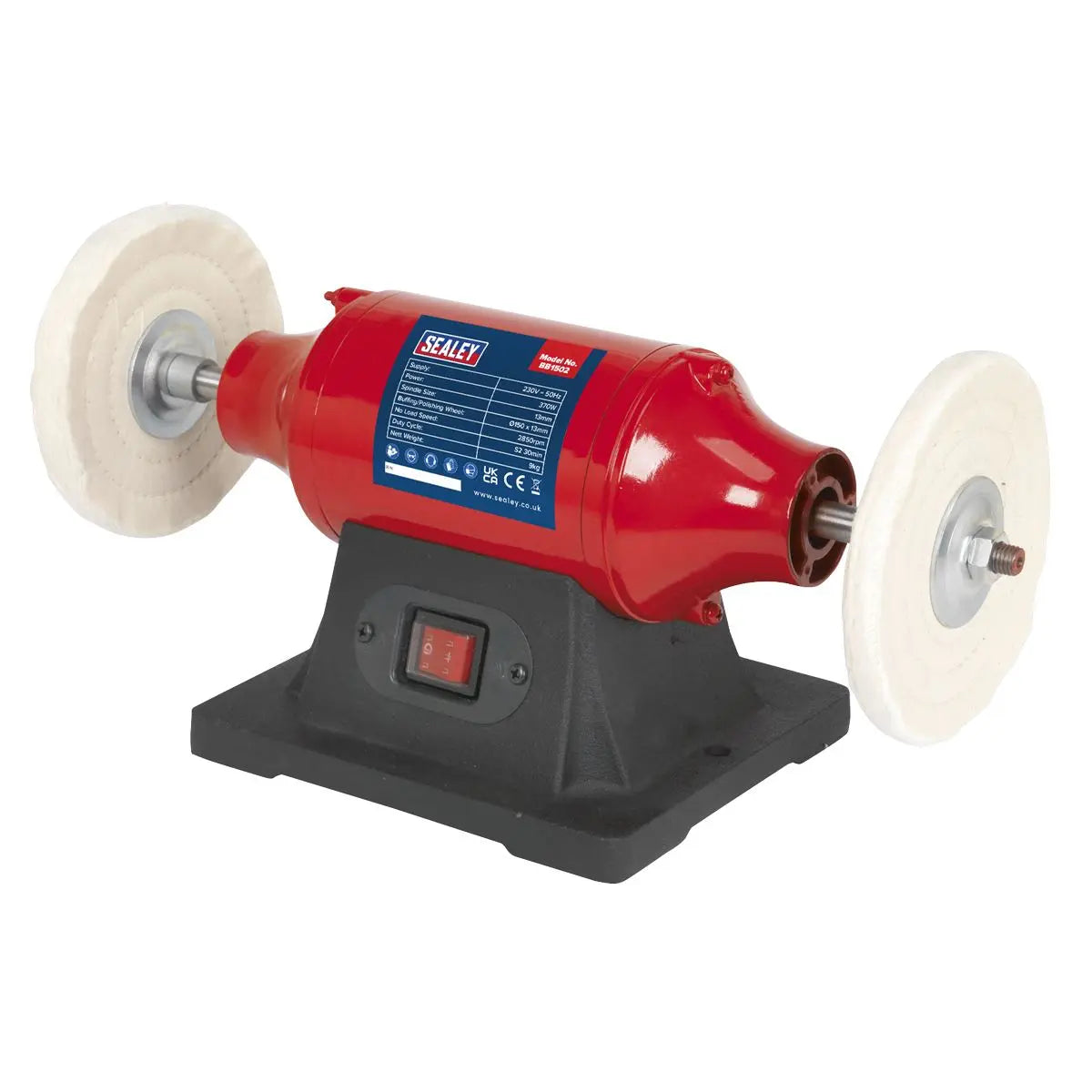 Sealey Bench Mounting Buffer/Polisher Ø150mm 370W/230V 