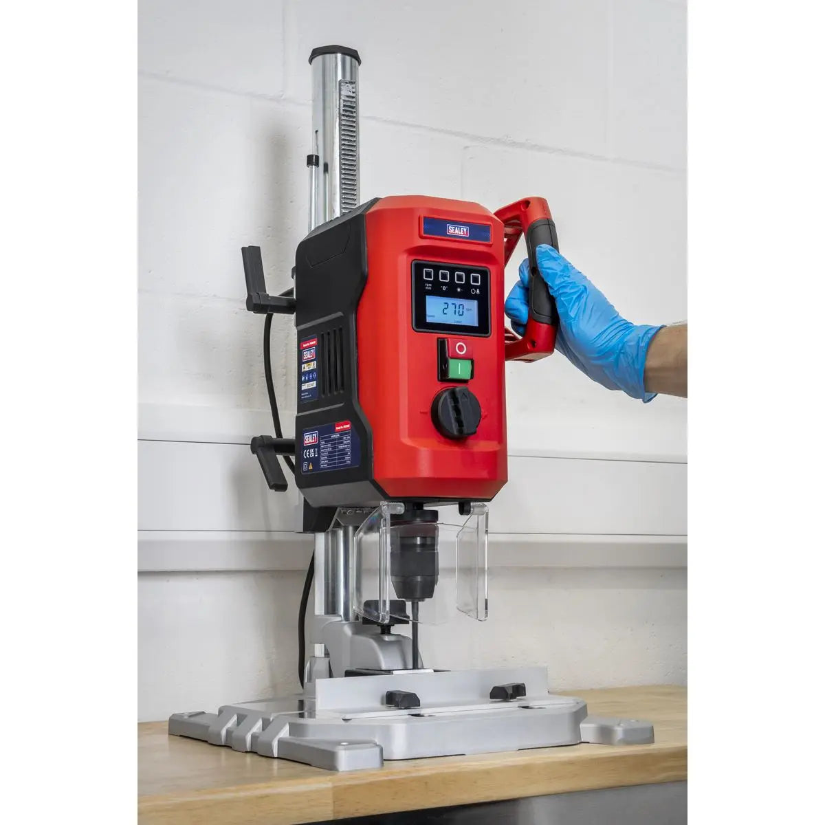Sealey Bench Pillar Drill with Digital Display & Laser Guide 720W  White Rose Tools