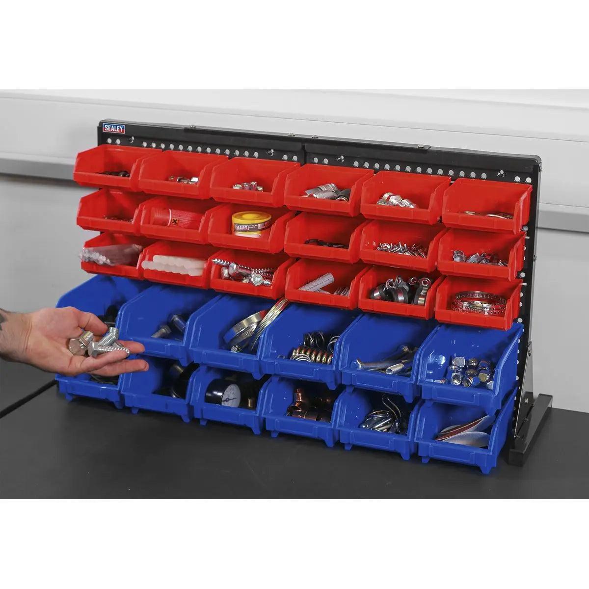 Sealey Bin Storage System Bench Mounting 30 Bins 